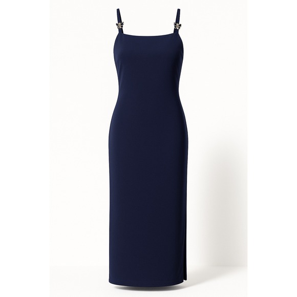 All That Jazz Dresses & Skirts - Holiday Party Dress Navy Maxi Slip Dress (Size M) – Butterflies, Y2K, Old Money